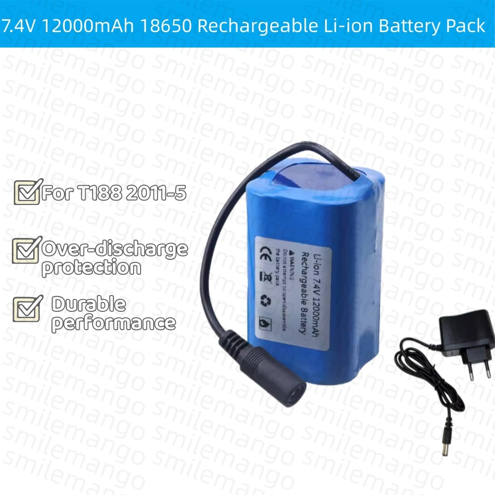 Bateria de 7.4V 12000mAh com C - Fish Finder Charger avaliação e preço